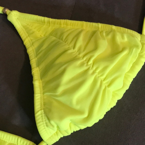 Neon Yellow Swim Top - Picture 2 of 4